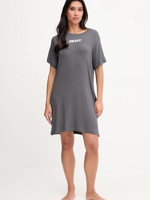 Dkny koszula nocna damska kolor szary YI30092 - zdjęcie produktu nr 1