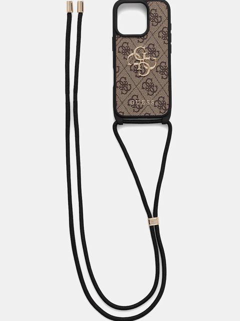 Guess etui na telefon iPhone 16 Pro kolor brązowy GUHCP16LP4GMGCRW - zdjęcie produktu nr 1