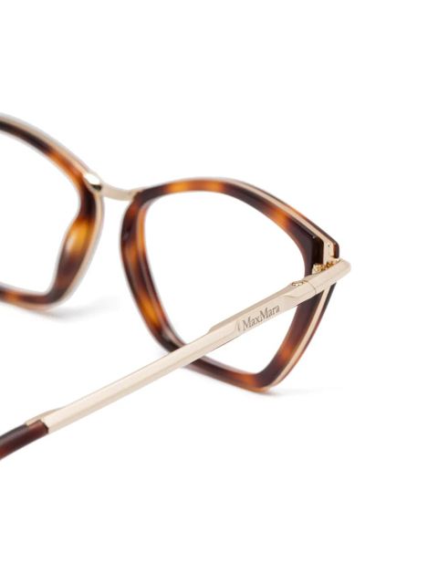 Max Mara Eyewear square-frame glasses - Brown - zdjęcie produktu nr 2
