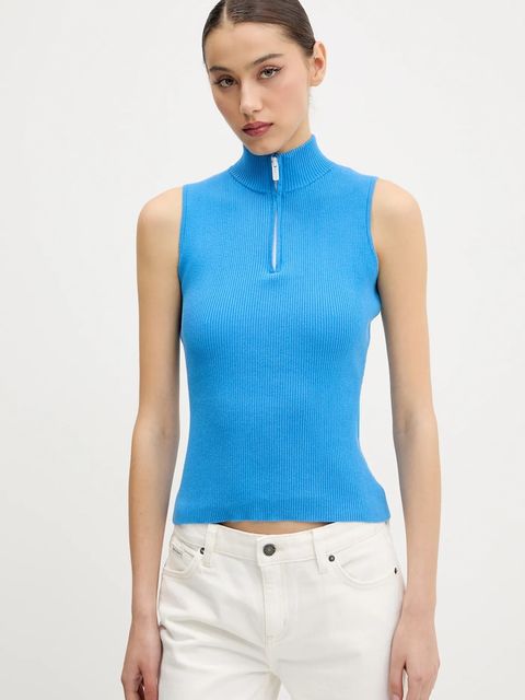 Karl Lagerfeld Jeans top damskie kolor niebieski A2W18001 - zdjęcie produktu nr 1