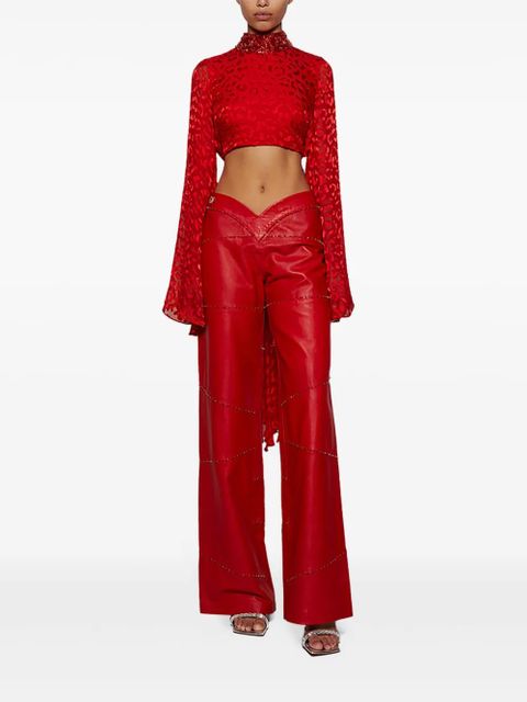 Amina Muaddi 95mm Diana mules - Silver - zdjęcie produktu nr 2