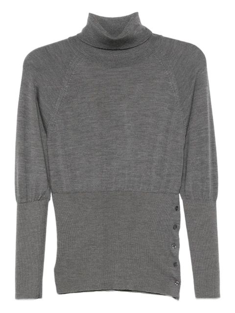 Simone Rocha fitted high-neck top - Grey - zdjęcie produktu nr 1