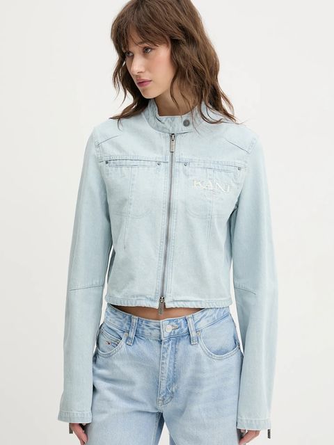 Karl Kani kurtka jeansowa kolor niebieski przejściowa 61770002 - zdjęcie produktu nr 1