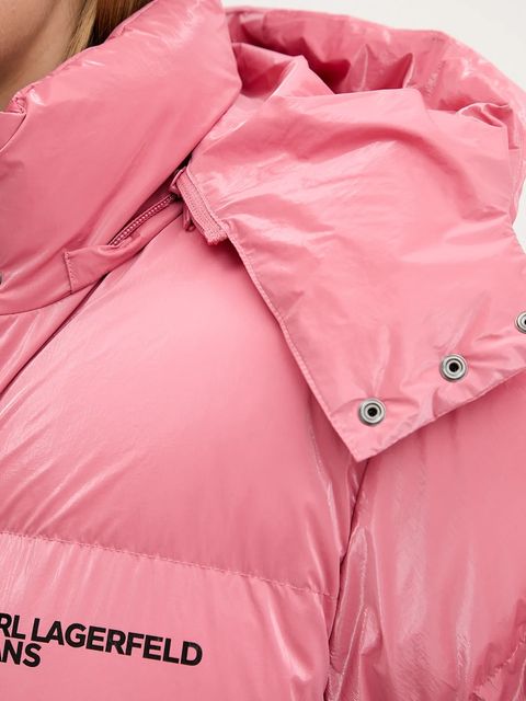Karl Lagerfeld Jeans kurtka kolor różowy zimowa A4W15020