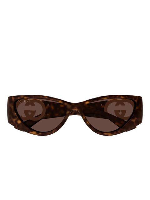Gucci Eyewear cat-eye frame sunglasses - Brown - zdjęcie produktu nr 1
