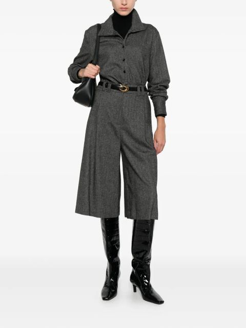 SOLOTRE buttoned-collar shirt - Grey