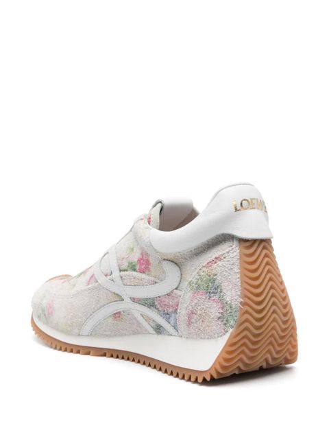 LOEWE floral-print sneakers - Neutrals