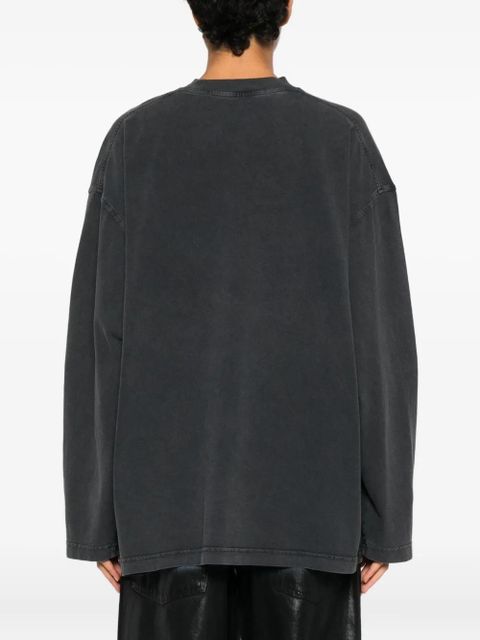 Alexander Wang Long-Sleeved Graphic jersey - Grey