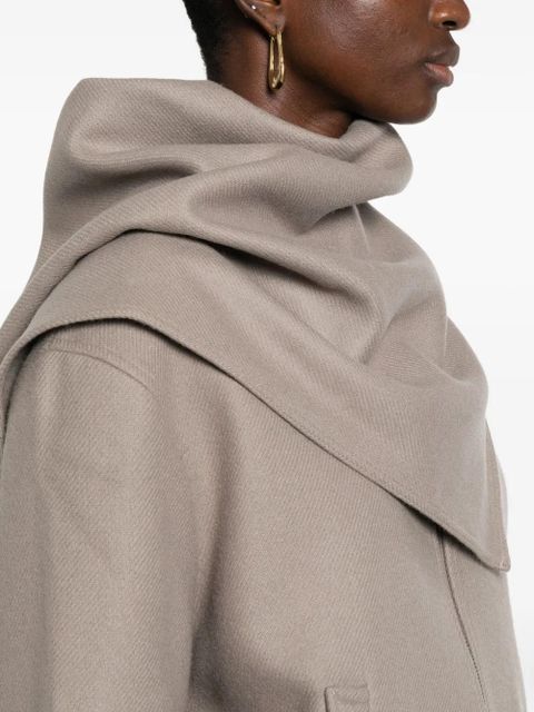 Aya Muse Tuli shawl jacket - Brown