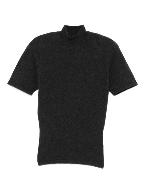 Jacquemus high-neck knitted T-shirt - Grey - zdjęcie produktu nr 2