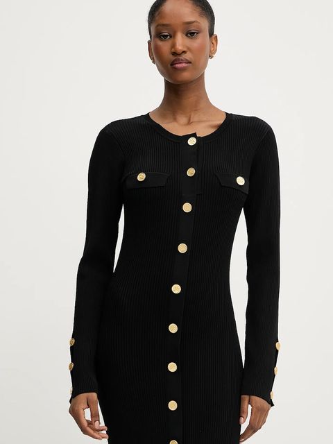 Karl Lagerfeld sukienka kolor czarny midi dopasowana A3W13038 - zdjęcie produktu nr 2