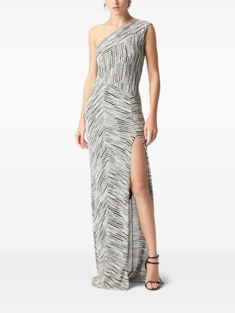 Missoni Greek-pattern maxi dress - Silver - zdjęcie produktu nr 2