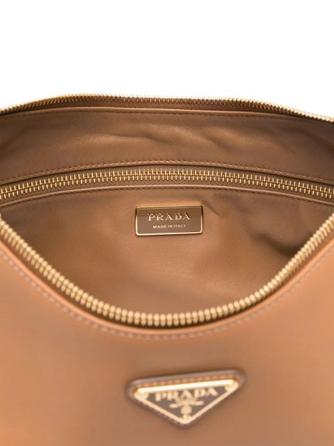 Prada leather shoulder bag - Neutrals