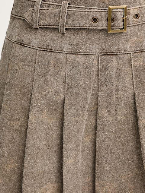 Guess spódnica ESTELL kolor beżowy mini rozkloszowana W5BD0I W2490