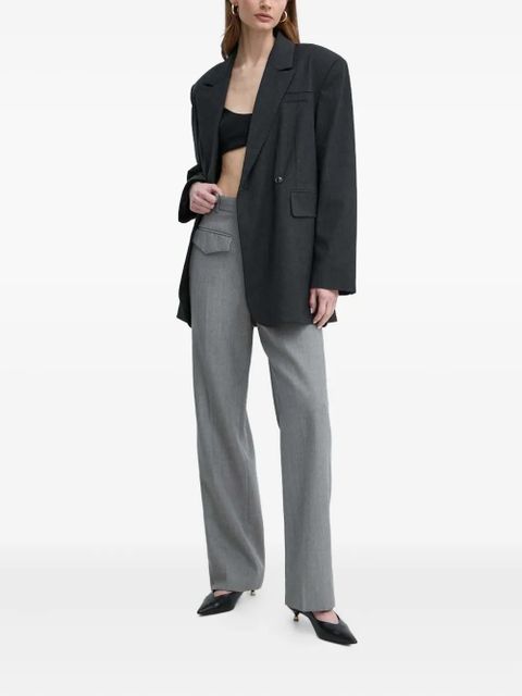 Victoria Beckham flap-pocket trousers - Grey