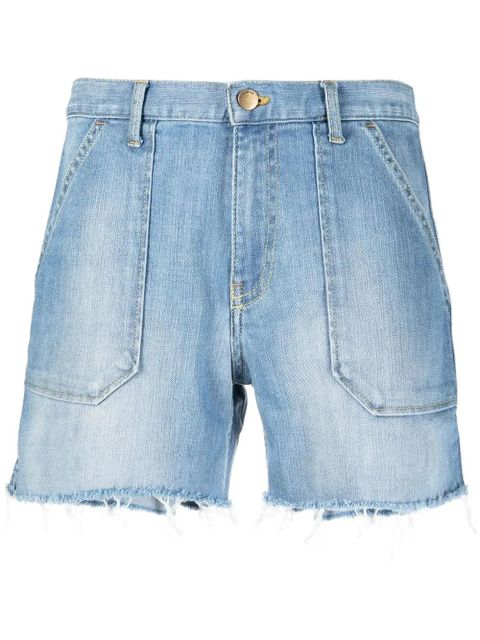 Ba&Sh Selby high-waist denim shorts - Blue - zdjęcie produktu nr 1