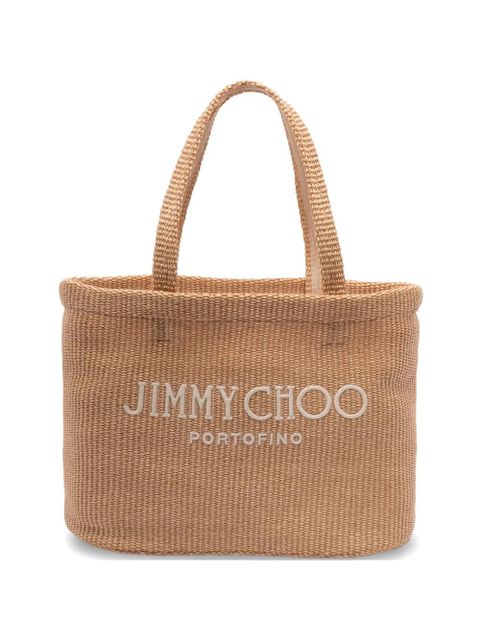 Jimmy Choo logo-lettering beach bag - Neutrals - zdjęcie produktu nr 1