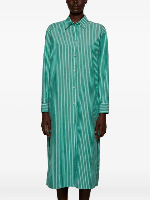 The Row striped shirt dress - Green