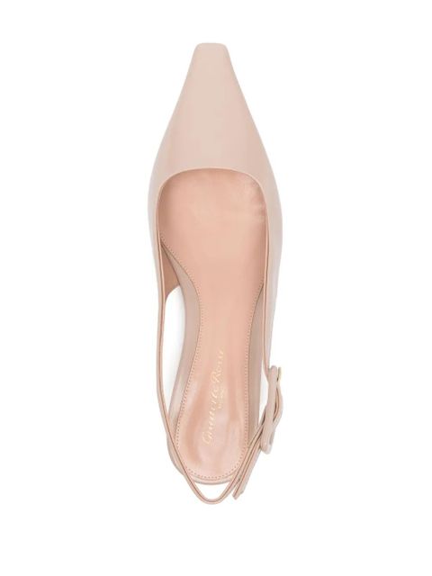 Gianvito Rossi 20mm Lindsay slingback pumps - Neutrals