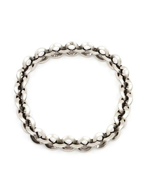 Alexander McQueen Eyelet chain choker necklace - Silver - zdjęcie produktu nr 1