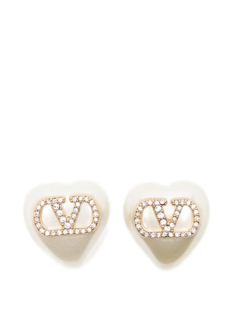 Valentino Garavani heart-motif earrings - Gold - zdjęcie produktu nr 1