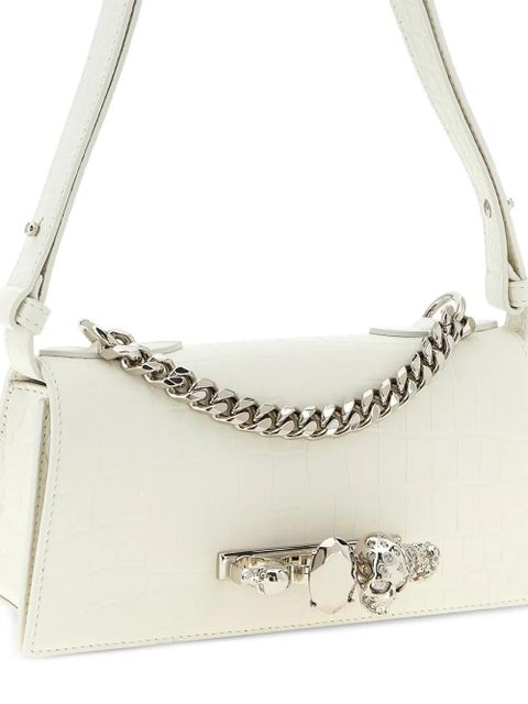 Alexander McQueen mini Jewelled shoulder bag - White