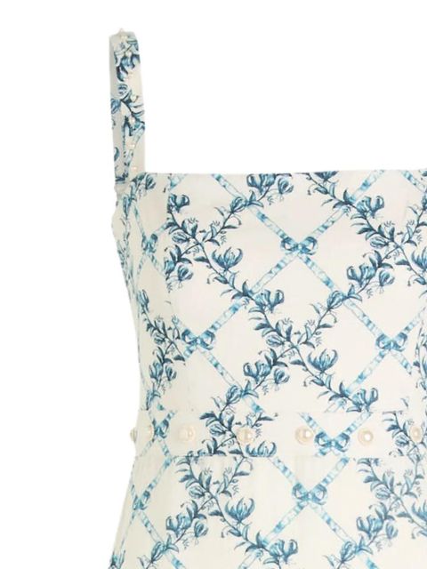 Agua By Agua Bendita floral print tiered maxi dress - White - zdjęcie produktu nr 2