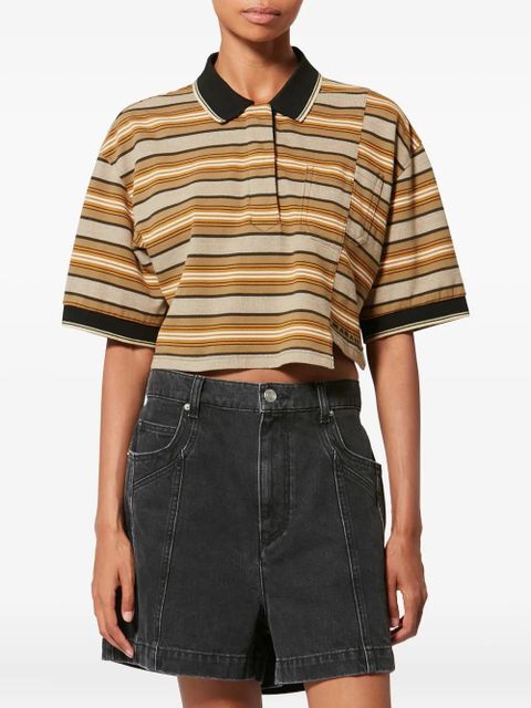 MARANT ÉTOILE Isalyne striped top - Neutrals