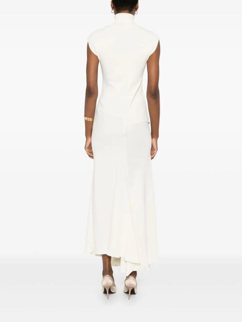 Victoria Beckham asymmetric maxi dress - Neutrals