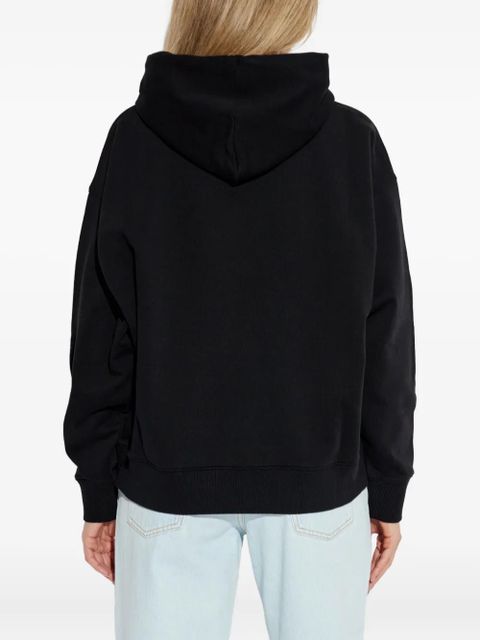 Off-White drawstring logo-detail hoodie - Black