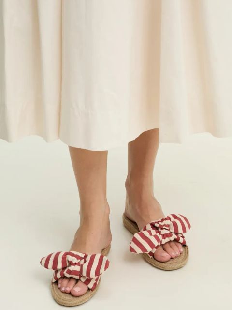 Answear.LAB klapki damskie kolor czerwony