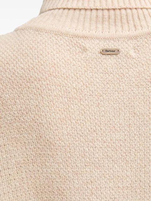 Barbour Burne cable-knit roll-neck sweater - Neutrals