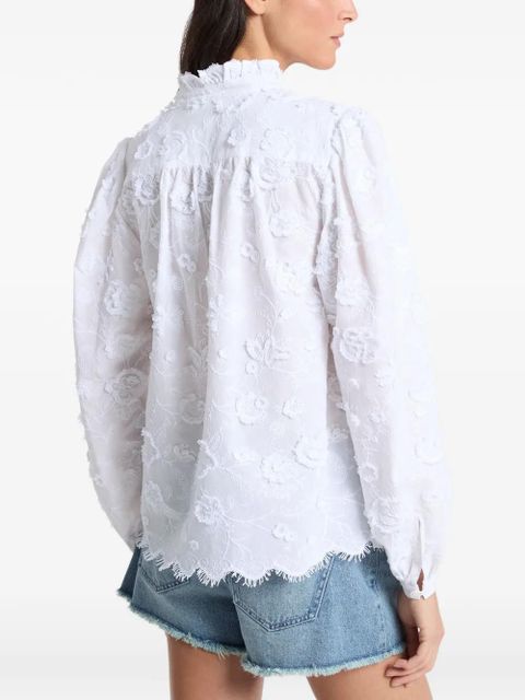 Michael Kors embroidered ruffled blouse - White - zdjęcie produktu nr 2