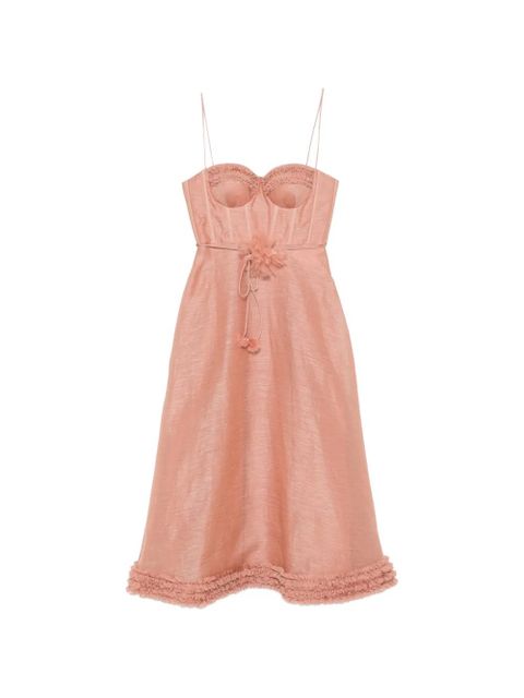 ZIMMERMANN Luna ruffled dress - Pink - zdjęcie produktu nr 1