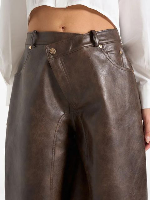 Manière De Voir Hazel wrap-over bermuda shorts - Brown