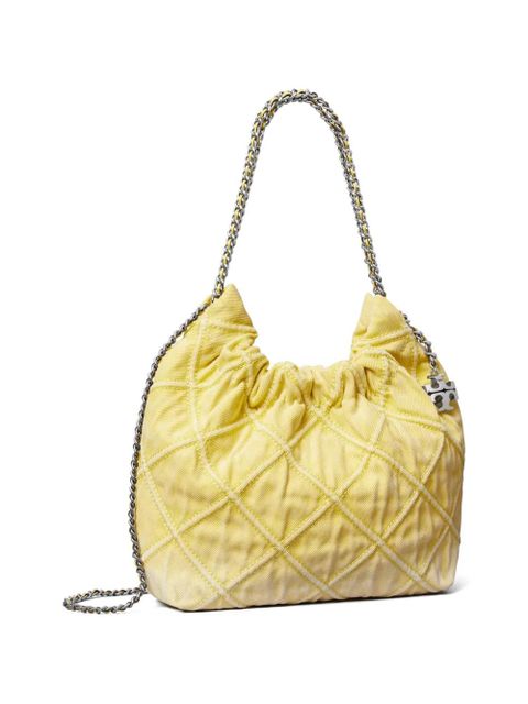 Tory Burch mini Fleming Soft Hobo bag - Yellow