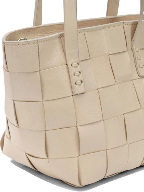 DRAGON DIFFUSION mini Japan woven leather tote bag - Neutrals