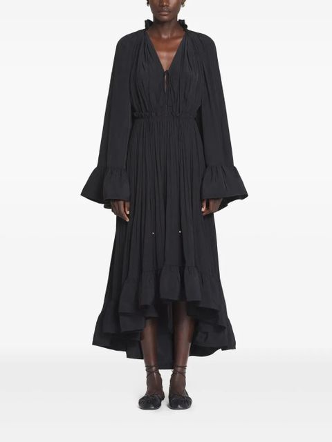 Lanvin ruffled midi dress - Black - zdjęcie produktu nr 2