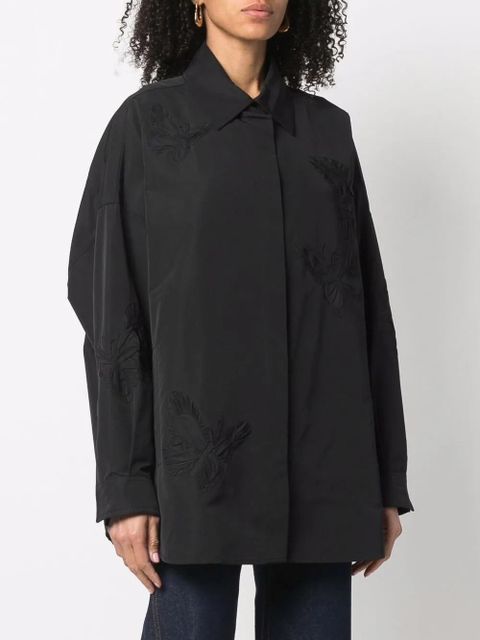 Valentino Garavani embroidered butterfly shirt - Black