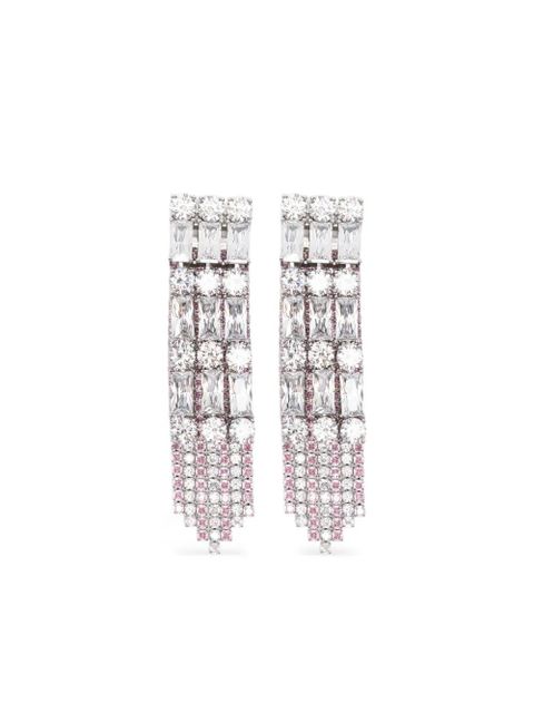 Self-Portrait tassel drop earrings - Silver - zdjęcie produktu nr 1