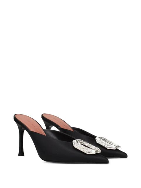 Amina Muaddi Begum crystal-embellished mules - Black - zdjęcie produktu nr 2