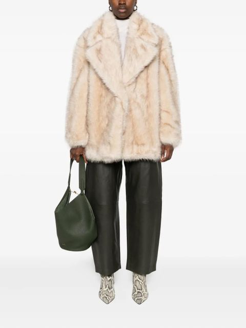 Sportmax Rosaria faux-fur coat - Neutrals