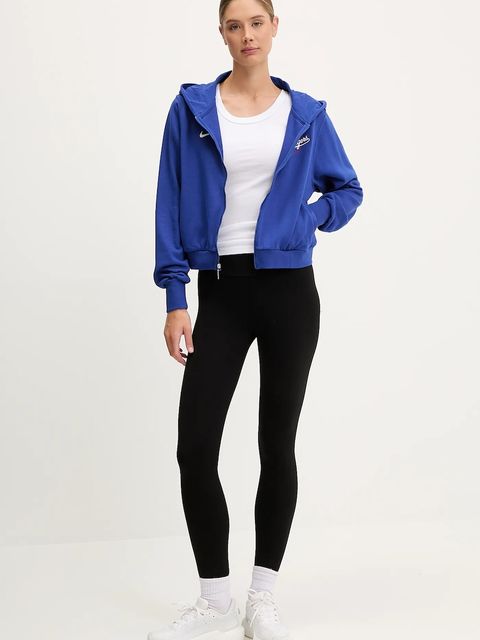 Nike bluza Los Angeles Dodgers damska kolor niebieski z kapturem z aplikacją 035D-11TU-LD-HVV - zdjęcie produktu nr 2