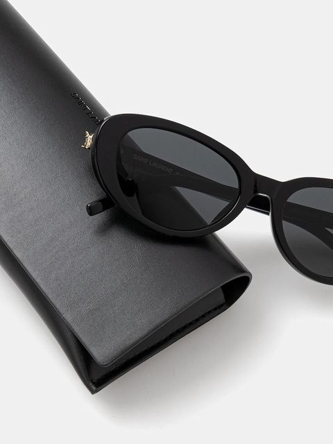 Saint Laurent okulary przeciwsłoneczne damskie kolor czarny SL M154