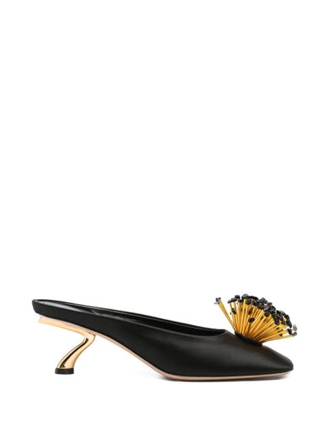 Ferragamo S-shaped heel mules - Black - zdjęcie produktu nr 1