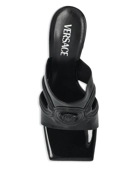 Versace 70mm Medusa '95 patent mules - Black