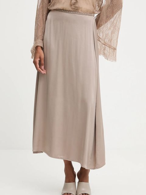 Answear.LAB spódnica kolor szary midi rozkloszowana - zdjęcie produktu nr 1