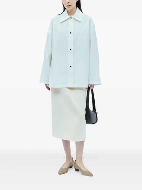 The Row zip-detail midi skirt - Neutrals