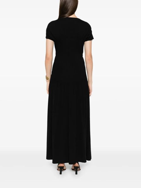 TOTEME knife-pleated maxi dress - Black
