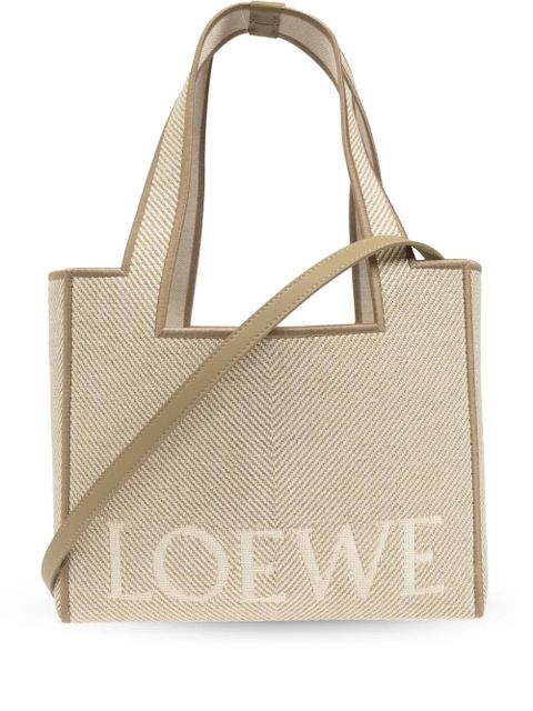 LOEWE Font tote bag - Neutrals
